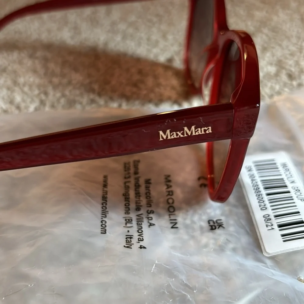 MaxMara Red Sunglasses - Picture 3 of 6